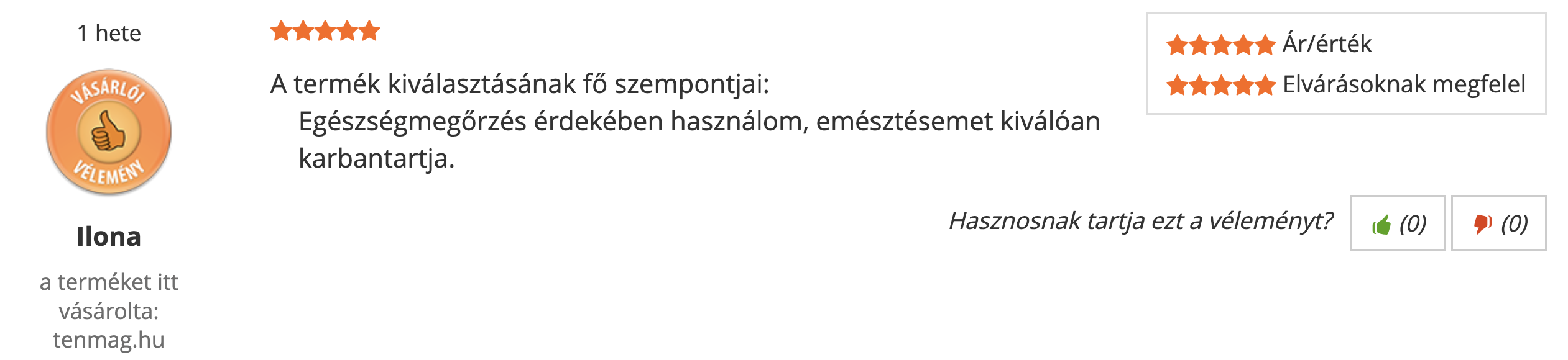 Tenmag EGCG Forte Kivonat Árukereső vásárlói vélemény