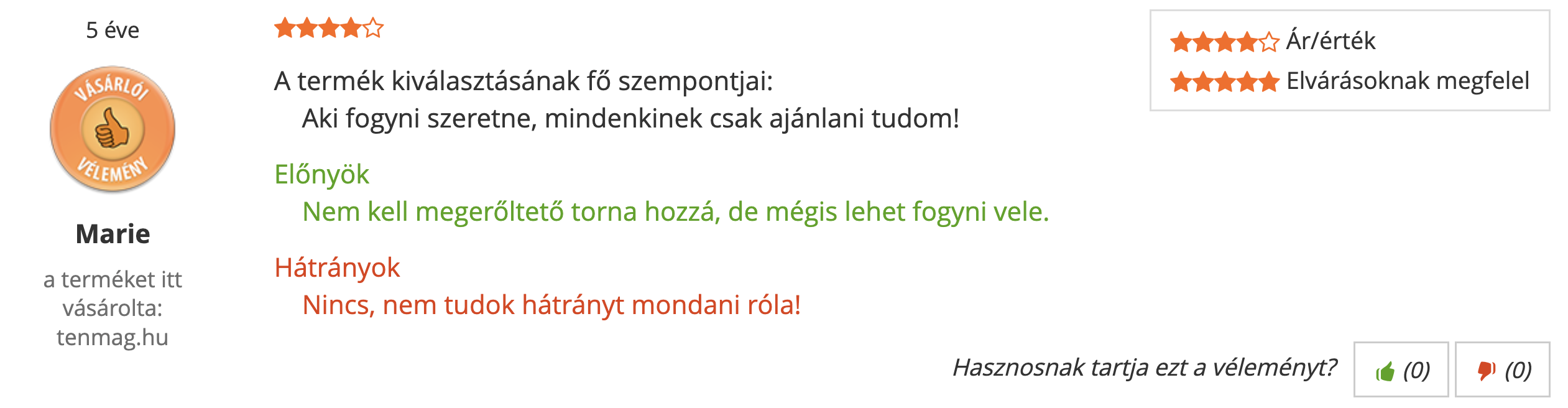 Tenmag EGCG Forte Kivonat Árukereső vásárlói vélemény