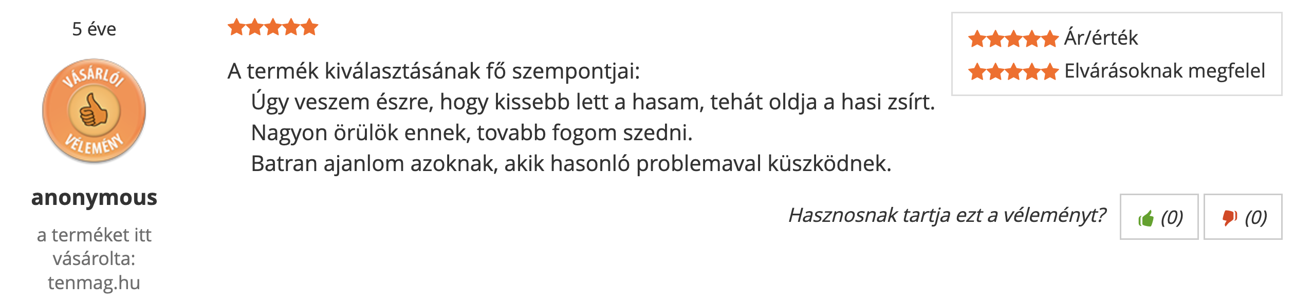 Tenmag EGCG Forte Kivonat Árukereső vásárlói vélemény