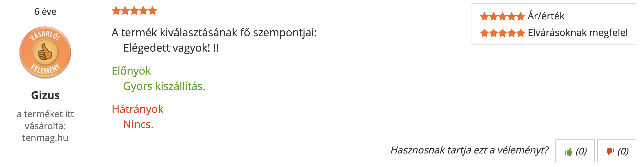 Tenmag kurkuma Árukereső vásárlói vélemény
