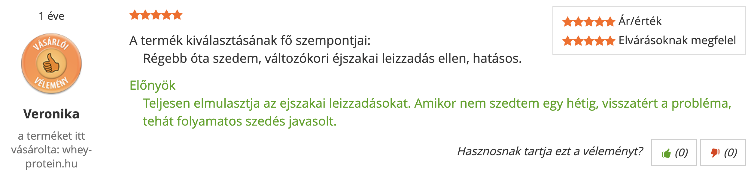 Tenmag Perui Maca Negra Árukereső vásárlói vélemény