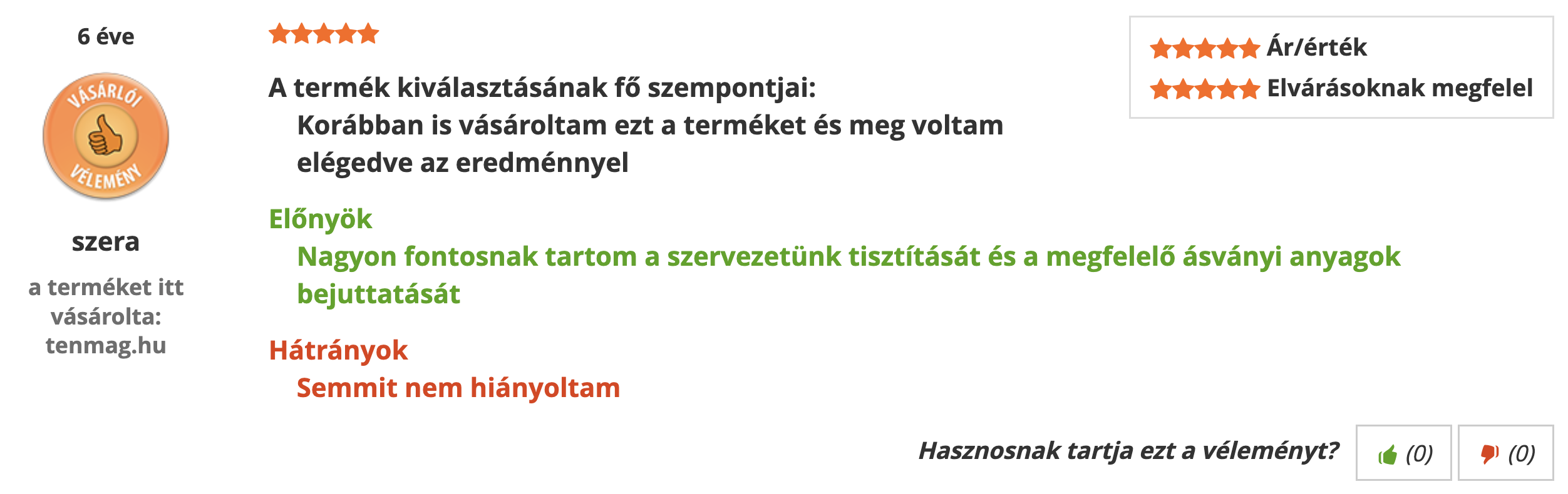 Tenmag Pygeum Forte Árukereső vásárlói vélemény